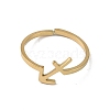 Real 18K Gold Plated 304 Stainless Steel Adjustable Finger Ring RJEW-L115-01G-12-2