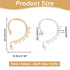 HOBBIESAY 24Pcs 2 Colors Alloy Ear Cuff Findings FIND-HY0002-79-2