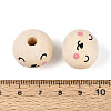 Printed Schima Wood Beads WOOD-T033-02G-3