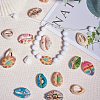 Printed Cowrie Shell Beads SHEL-PH0001-08-2