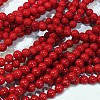 Natural Dyed Mashan Jade Gemstone Bead Strands X-G-R272-10mm-01-2