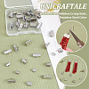 Unicraftale 304 Stainless Steel Ribbon Crimp Ends STAS-UN0007-72P-5