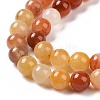 Natural Golden Silk Jade Beads Strands G-L555-05-6mm-6