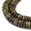 Natural Unakite Beads Strands G-Q159-B15-01-4