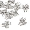 SHEGRACE Brass Micro Pave Clear Cubic Zirconia Charms XGRQ4N997-736P-1