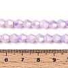 Anti-Tarnish Electroplate Bicone Glass Beads Strands EGLA-T021-6mm-16-01-4