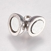 Tarnish Resistant 304 Stainless Steel Magnetic Clasps with Loops X-STAS-G173-05P-6mm-2