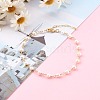 Natural Pearl Beaded Anklet AJEW-AN00429-4