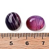 Dyed & Heated Natural Banded Agate Cabochons G-G145-01A-20-3