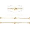 Clear Cubic Zirconia Triangle Link Chains CHC-G016-05G-2