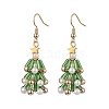 Glass Dangle Earrings EJEW-TA00441-1