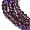 Transparent Electroplate Glass Beads Strands LS-EGLA-A039-T4mm-L04-3