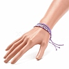 3Pcs 3 Style Waxed Polyester Braided Bracelets Sets BJEW-JB08115-03-3