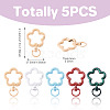 5Pcs Spray Painted Alloy Swivel Snap Hook Clasps FIND-TADJ0001-07-3