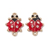 Alloy Crystal Rhinestones Connector Charms FIND-A024-39G-2