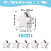 10Pcs Rhodium Plated 925 Sterling Silver Beads FIND-GO0002-59-2
