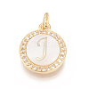 Brass Micro Pave Cubic Zirconia Pendants ZIRC-L078-043J-NR-1