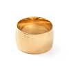 201 Stainless Steel Wide Plain Band Ring for Women RJEW-I089-35G-2