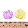 Baking Paint Transparent Glass Beads DGLA-N018-01-3