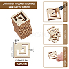 60Pcs Wood Pendants WOOD-FH0002-30A-2
