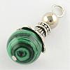 Malachite Pendants G-Q459-02G-2