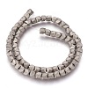 Electroplated Non-magnetic Synthetic Hematite Beads Strands G-P392-N01-1