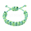 5Pcs 7 Inner Cores Polyester & Spandex Cord Braided Bracelets for Men Women BJEW-JB12571-3