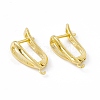 Brass Hoop Earring Findings with Latch Back Closure KK-A172-21G-1