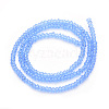 Transparent Glass Beads Strands GLAA-R200-C06-2