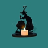 Halloween Witch Cooking Wooden Candle Holders PW-WGDBABC-01-2