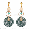 Brass Clip-on Earring Converters Findings KK-Q115-G-NF-6