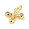 Rack Plating Brass Micro Pave Cubic Zirconia Pendants KK-A200-24G-X-2