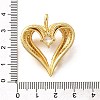 Brass Micro Pave Cubic Zirconia Pendants X-KK-B128-07G-3