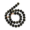 Natural Golden Sheen Obsidian Beads Strands G-I376-A51-01-2