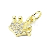 Brass Micro Pave Cubic Zirconia Pendants KK-H475-26A-02G-2