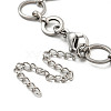 Non-Tarnish 304 Stainless Steel Ring Link Chains Bracelets for Men & Women BJEW-D042-13P-3