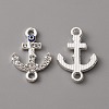 Alloy Enamel Evil Eye Connector Charms FIND-TAC0017-02G-1