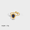 Teardrop Natural Lapis Lazuli Ring IP6304-2-1