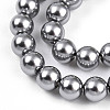 Baking Paint Pearlized Glass Pearl Bead Strands X-HY-N002-4mm-A01-4