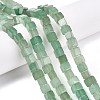 Natural Green Aventurine Beads Strands G-T139-6x6-36A-1