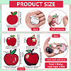 20Pcs 5 Styles Apple Polyester Embroider Thread Iron on/Sew On Patches PATC-PH0001-58-2