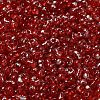 Spray Painted Glass Seed Beads SEED-F005-06A-05-3