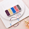 90G 5 Colors 12/0 Baking Paint Glass Seed Beads SEED-YW0001-14A-8