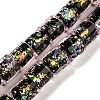 Handmade Dichroic Foil Glass Beads Strands DICH-U001-09H-1