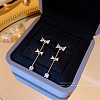 Imitation Pearl Tassel Dangle Earrings DX8372-8-1