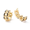 Real 18K Gold Plated Cubic Zirconia Huggie Hoop Earrings EJEW-I260-19G-NR-3