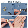 SUNNYCLUE DIY Flat Round Adjustable Ring Making Kit DIY-SC0019-87-4