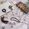 8Pcs 8 Colors Alloy Charm Bracelets BJEW-PH0004-69-4