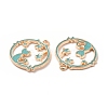 Alloy Enamel Pendants ENAM-M052-04G-C-3