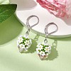 Glass Seed Beads Leverback Earrings EJEW-MZ00324-02-1